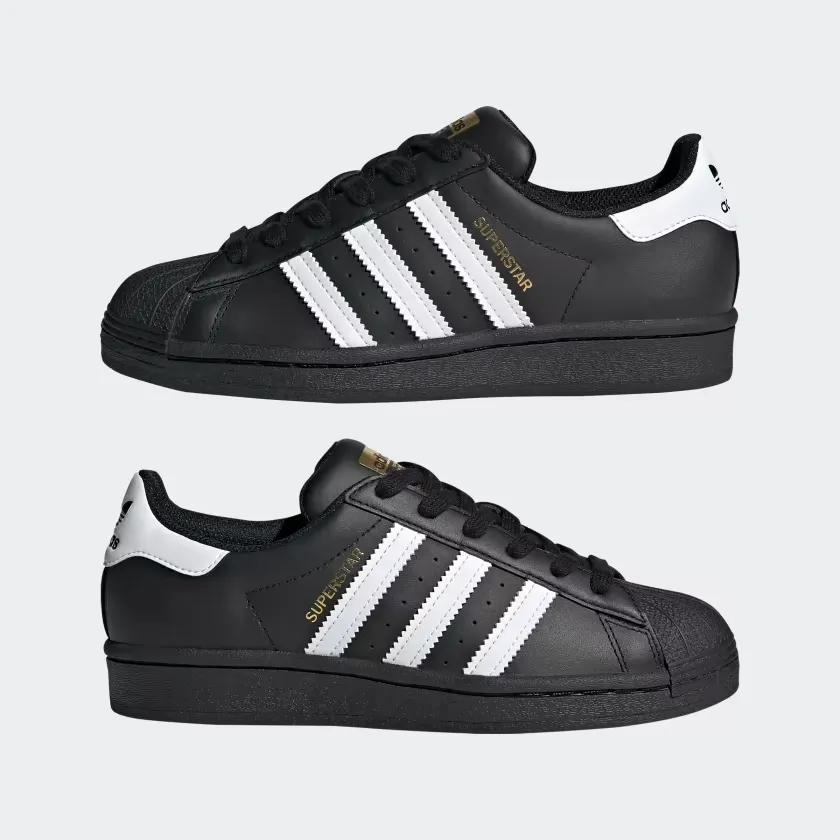 Adidas Kid's Superstar Shoes - Core Black / Cloud White