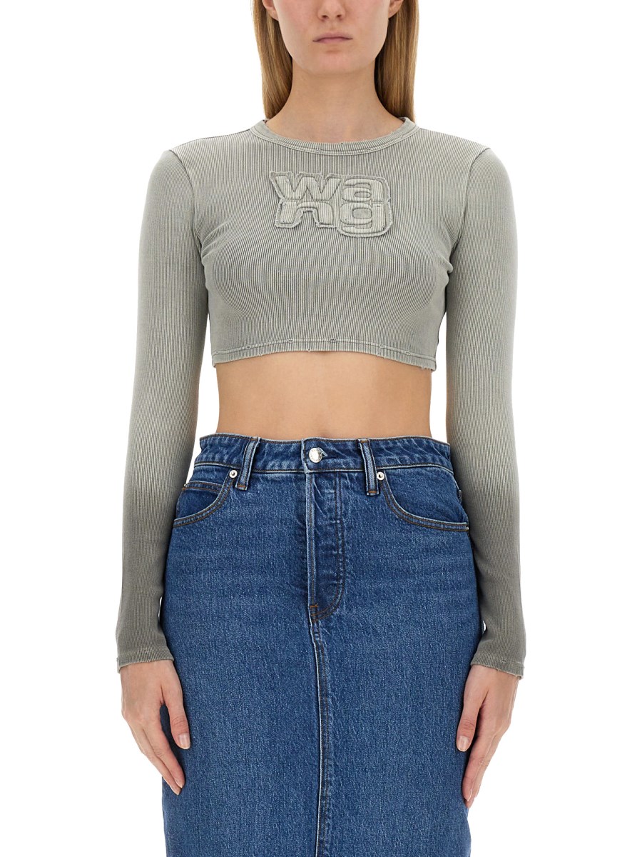 ALEXANDERWANG.T    COTTON TOP WITH LOGO