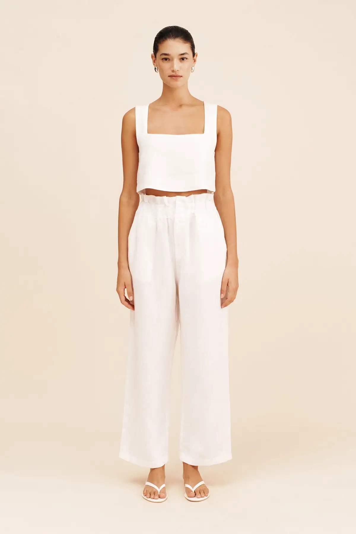 ALICE CROP TOP - IVORY