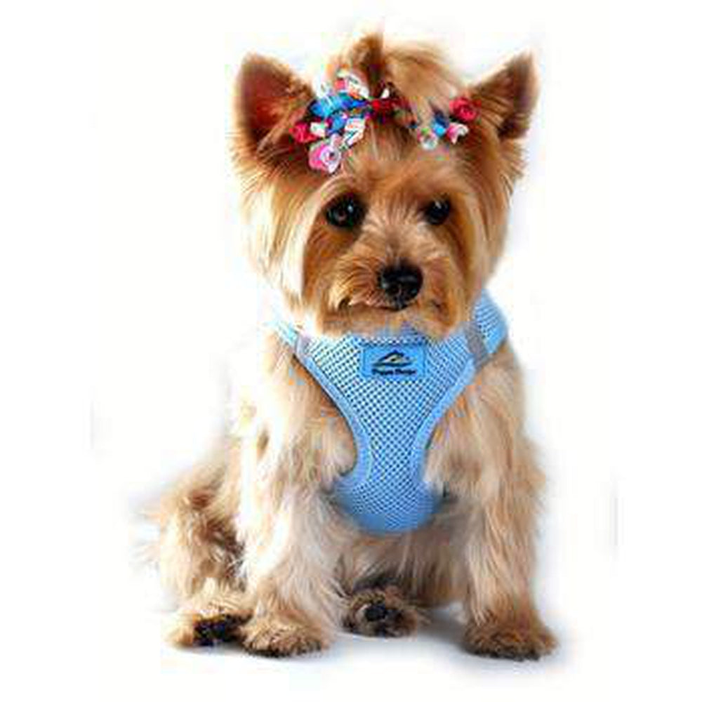 American River Ultra Choke-Free Mesh Dog Harness - Light Blue