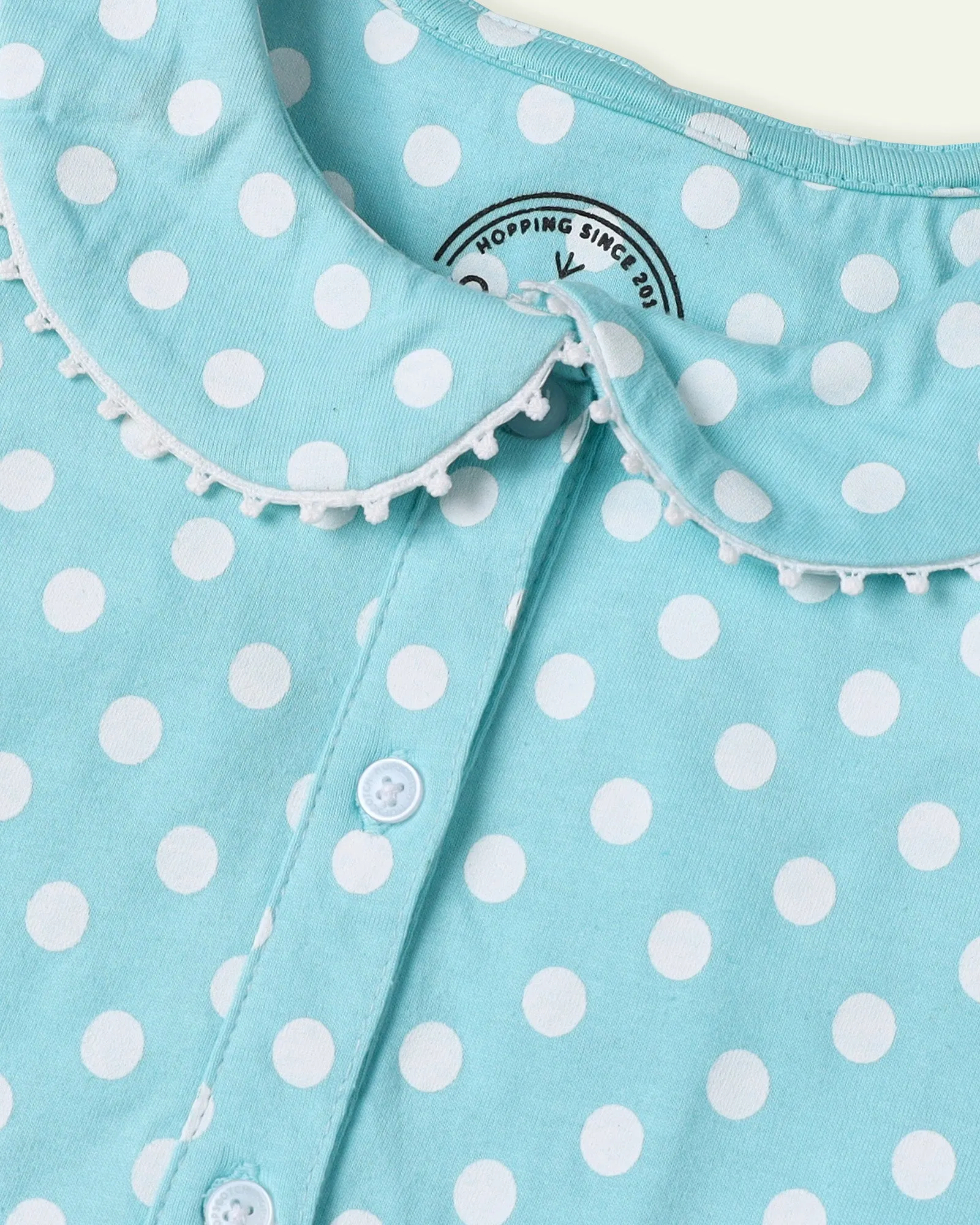 Aqua Polka Dots Dress