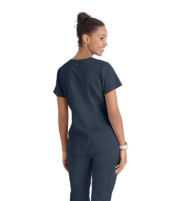 Barco Grey's Anatomy +SpandexStretch GRST124 Carly Sporty Neck Scrub Top