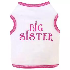 Big Sister Cotton Dog Tank Top