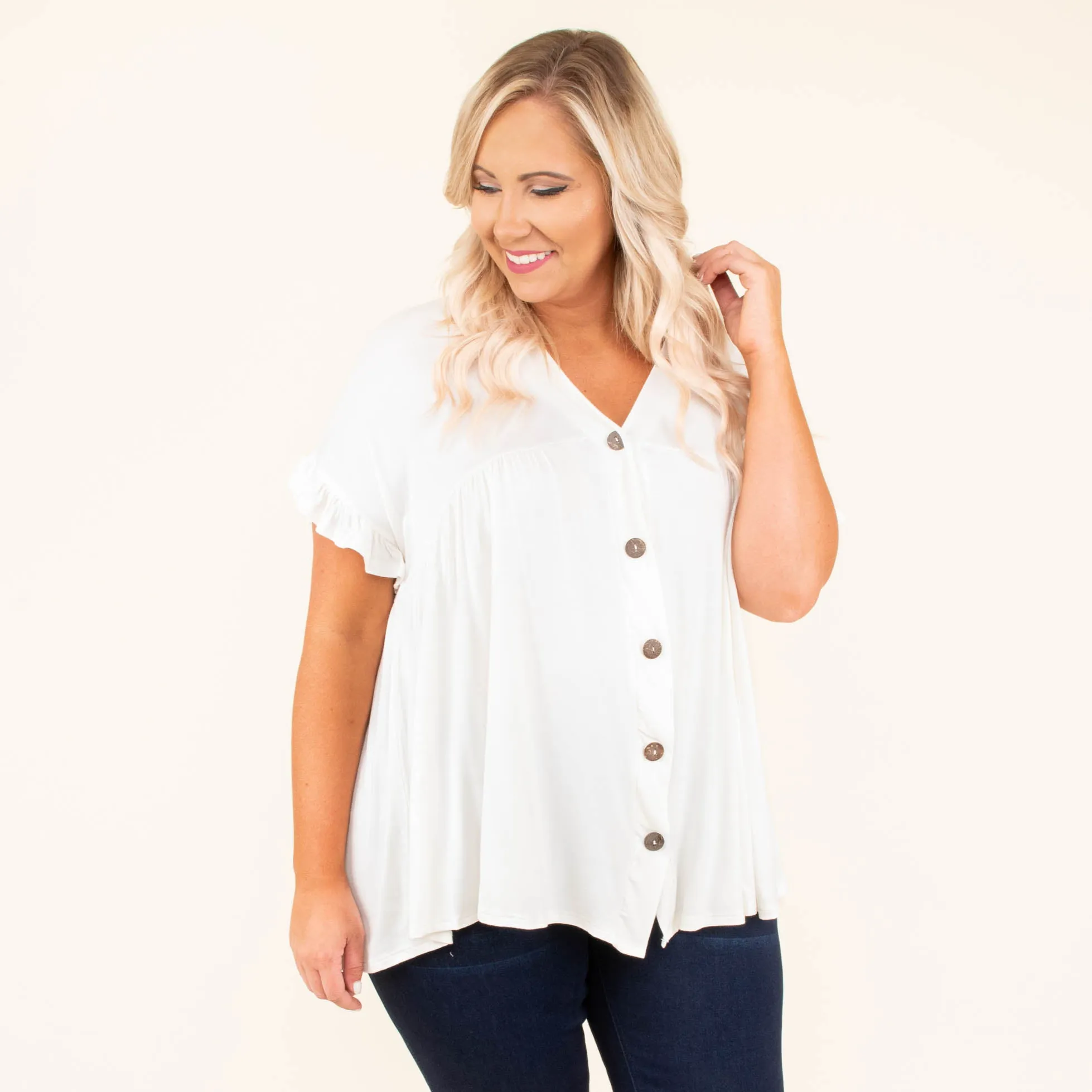 Bittersweet Beginnings Top, Ivory