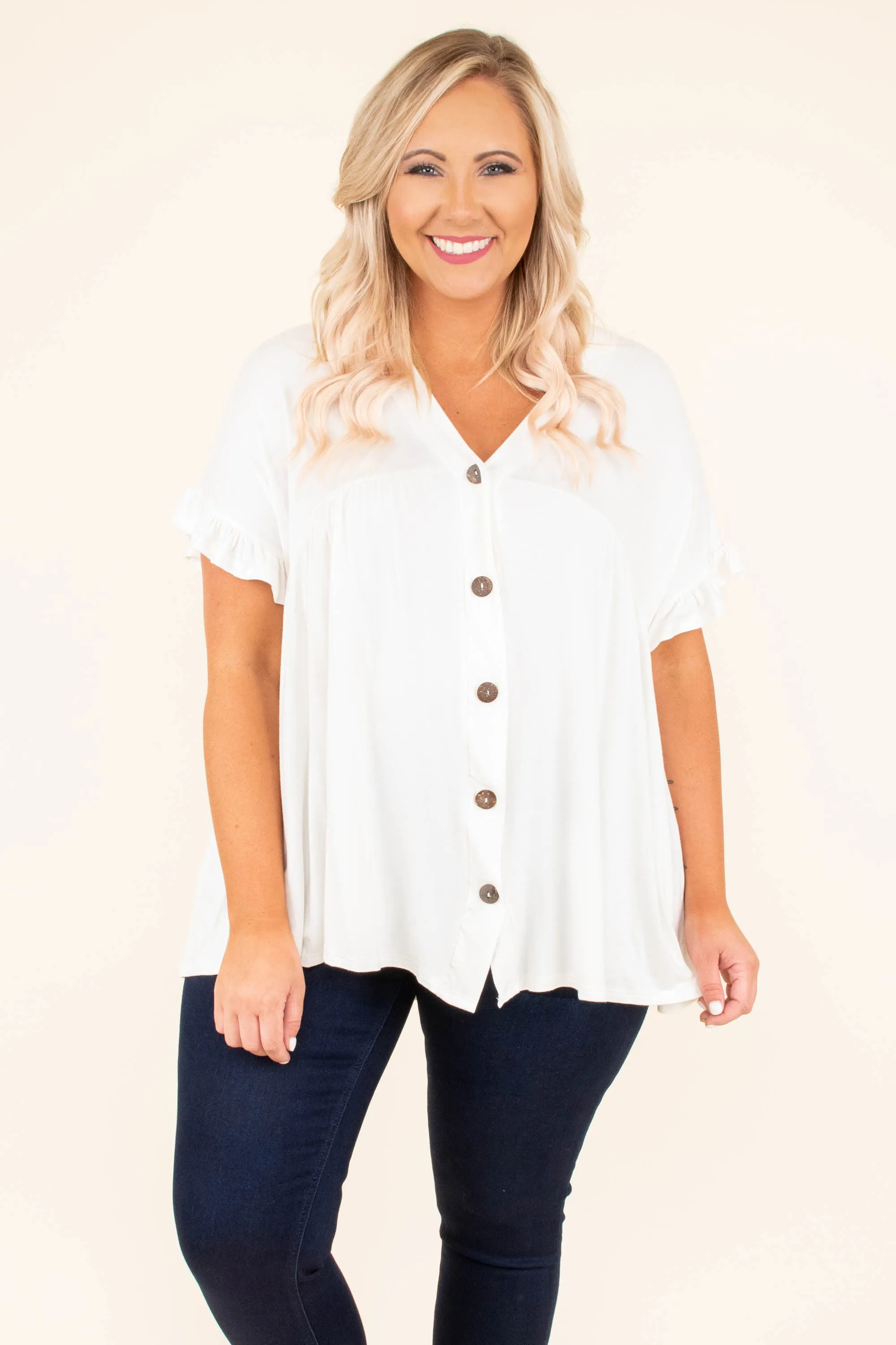 Bittersweet Beginnings Top, Ivory