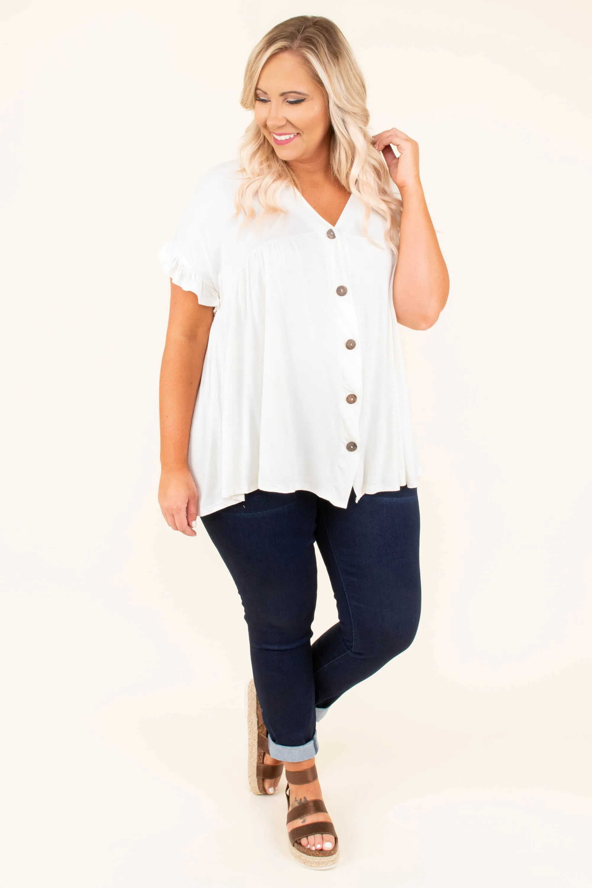 Bittersweet Beginnings Top, Ivory