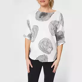 Black Circle Cotton Top