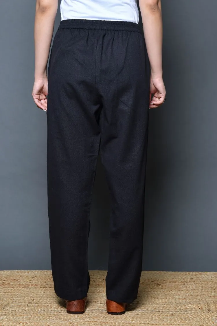 Black Rayon Pajama Pants