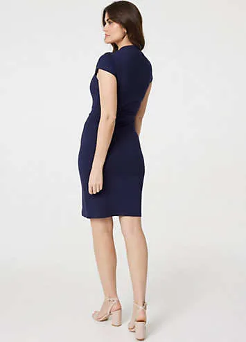 Blue Belt Detail Bodycon Mini Dress by Izabel London | Look Again