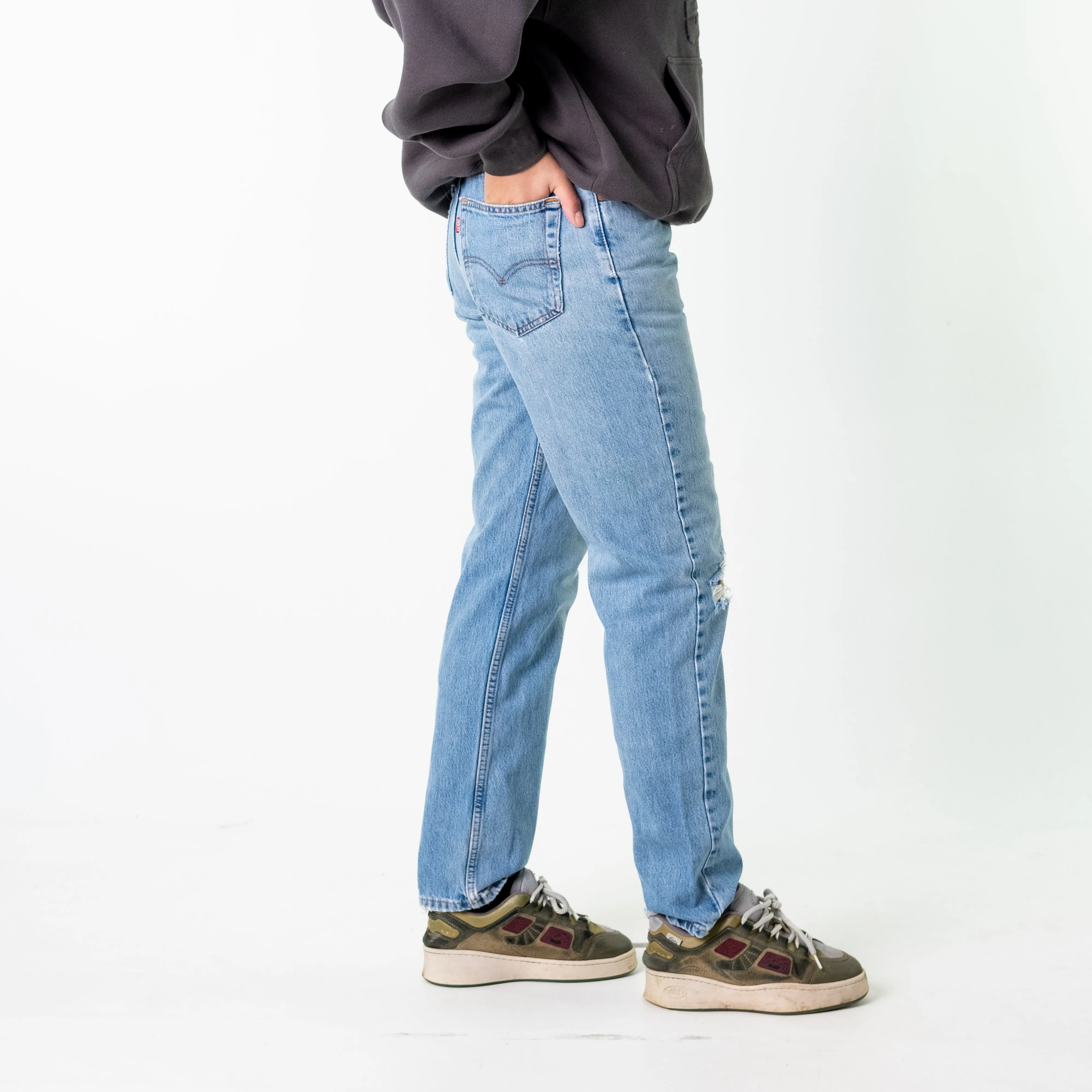 Blue Denim 90s Levi's 504 Cargo Skater Trousers Pants Jeans (32x32)