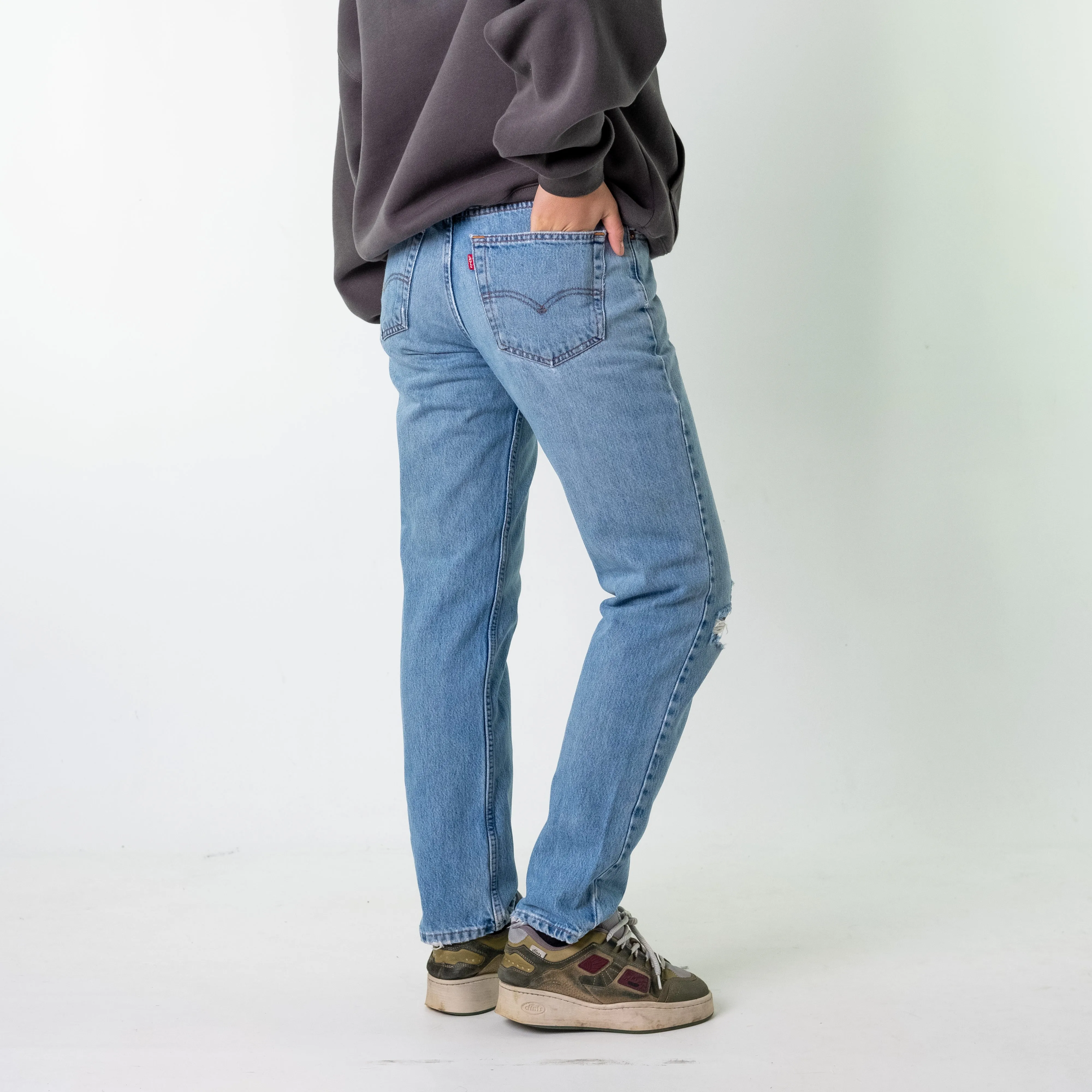 Blue Denim 90s Levi's 504 Cargo Skater Trousers Pants Jeans (32x32)