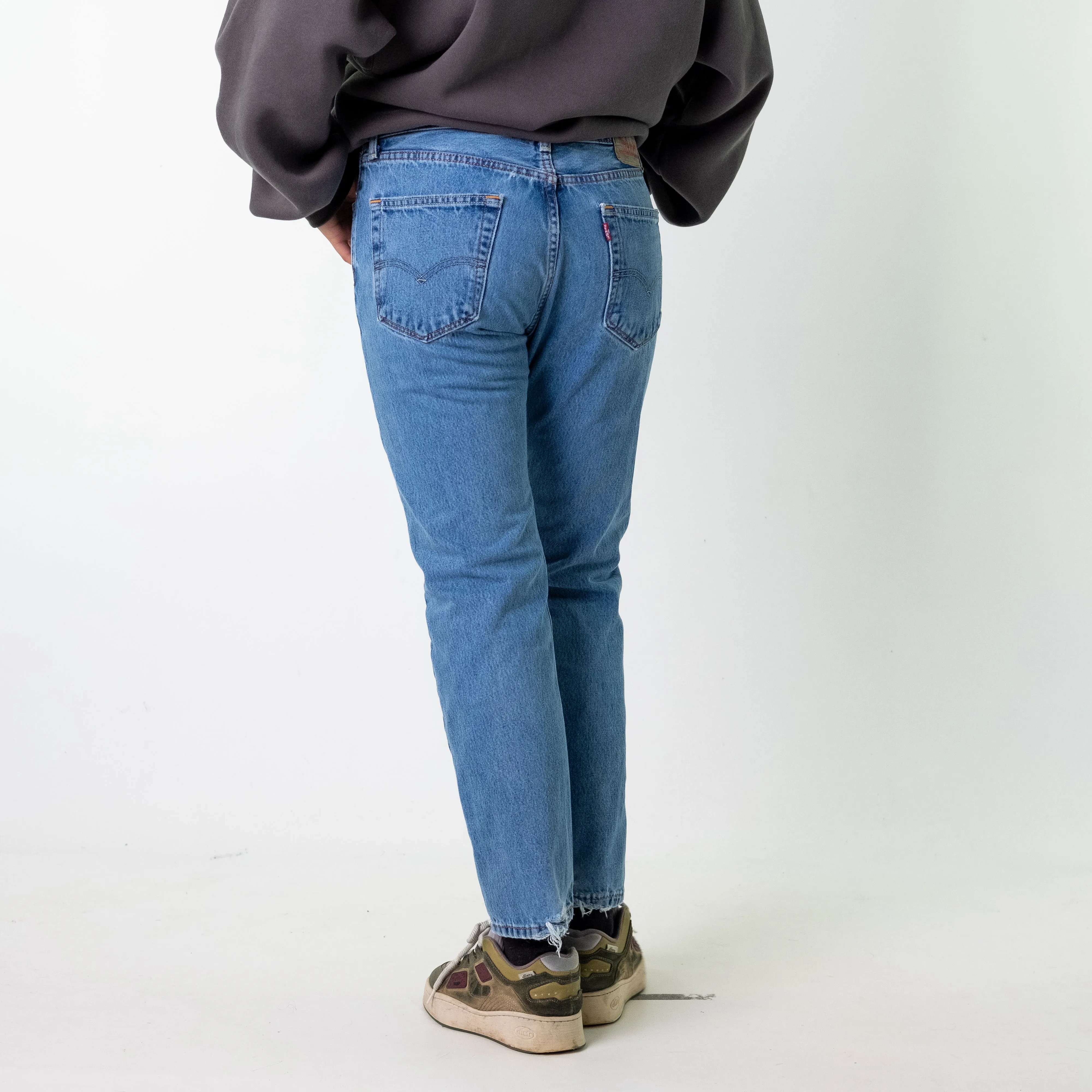 Blue Denim 90s Levi's 505 Cargo Skater Trousers Pants Jeans (32x30)