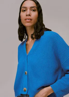 Blue Mara Knitted Cardigan