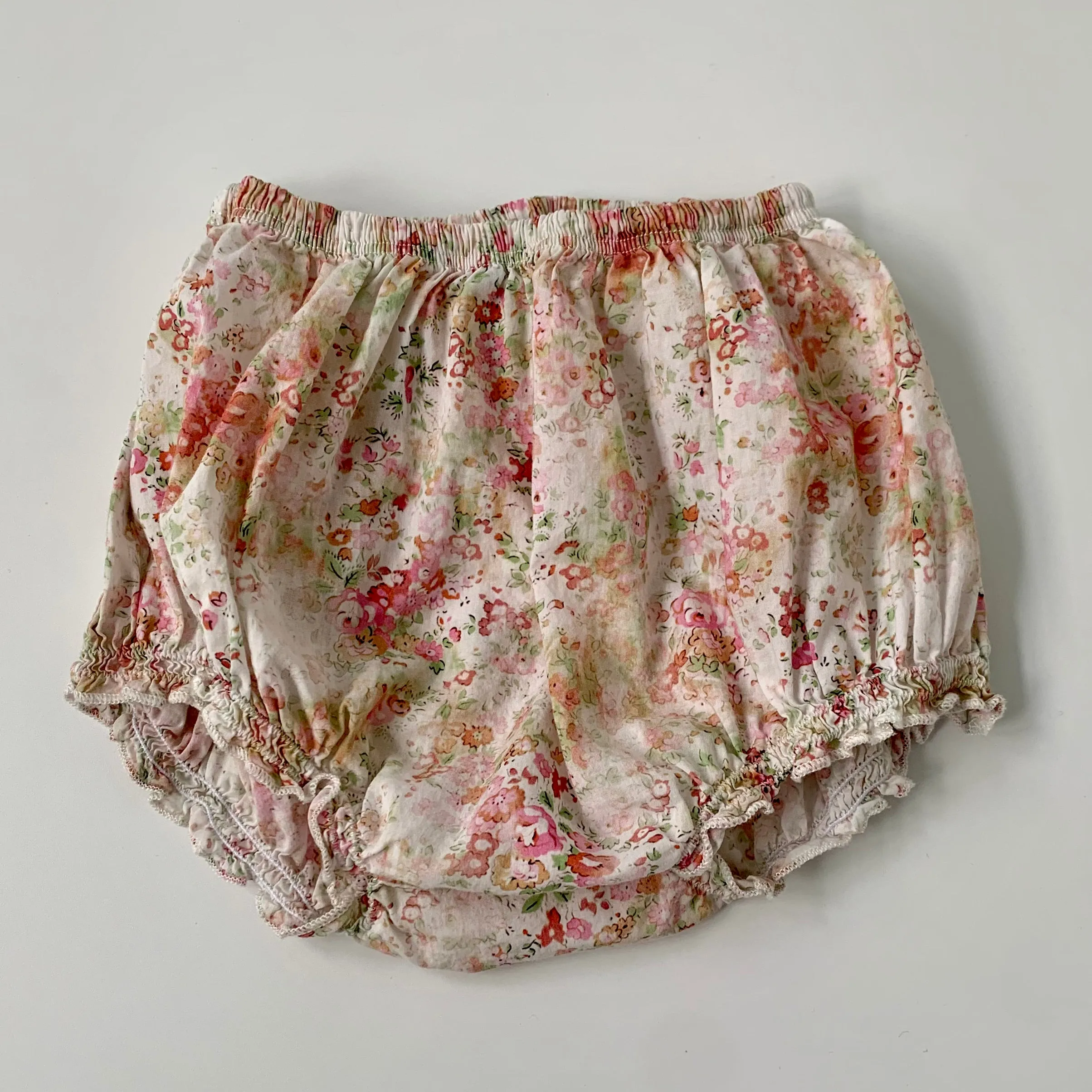 Bonpoint Liberty Print Cotton Bloomers & Top Outfit: 12 Months