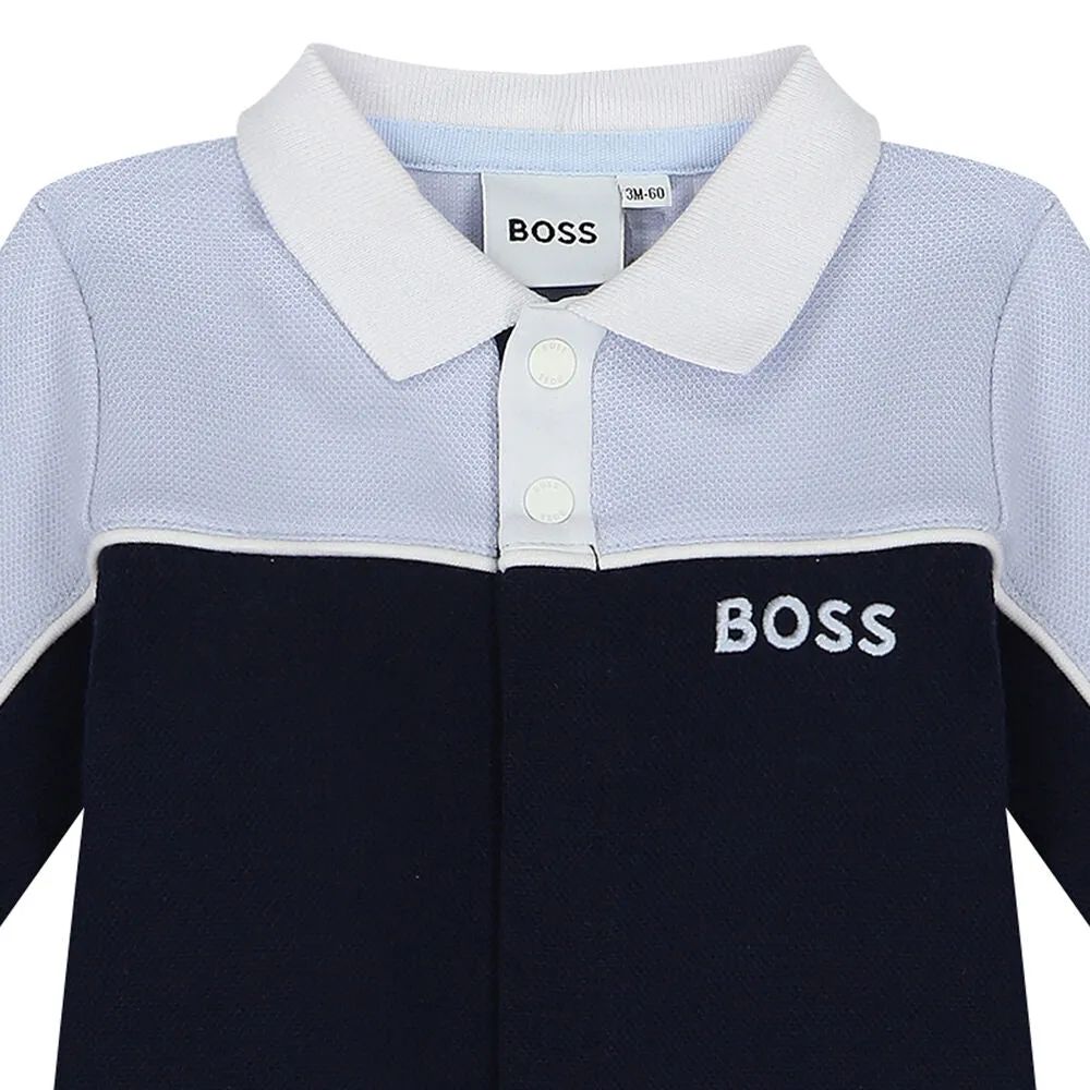 Boss Romper Light Blue And Navy