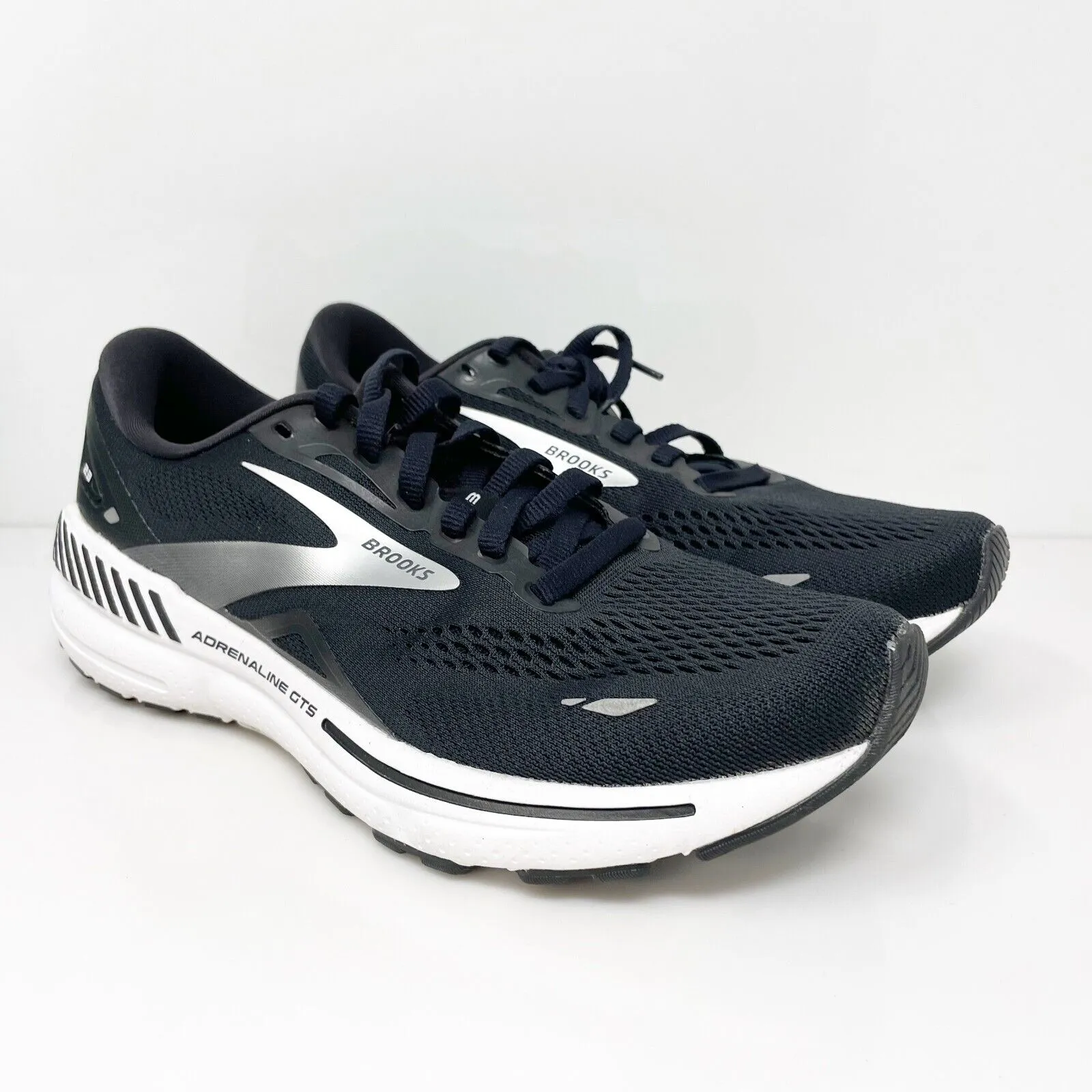 Brooks Womens Adrenaline GTS 23 1203811B004 Black Running Shoes Sneakers Sz 8 B