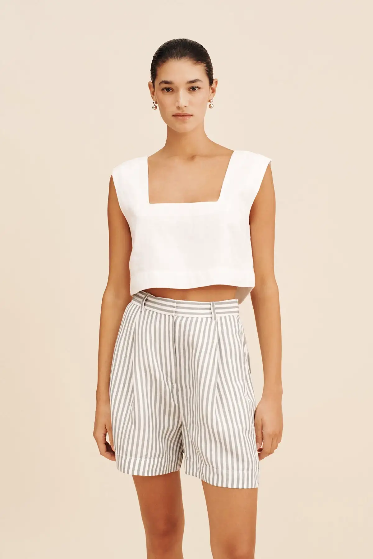 CALEB CROP TOP - IVORY