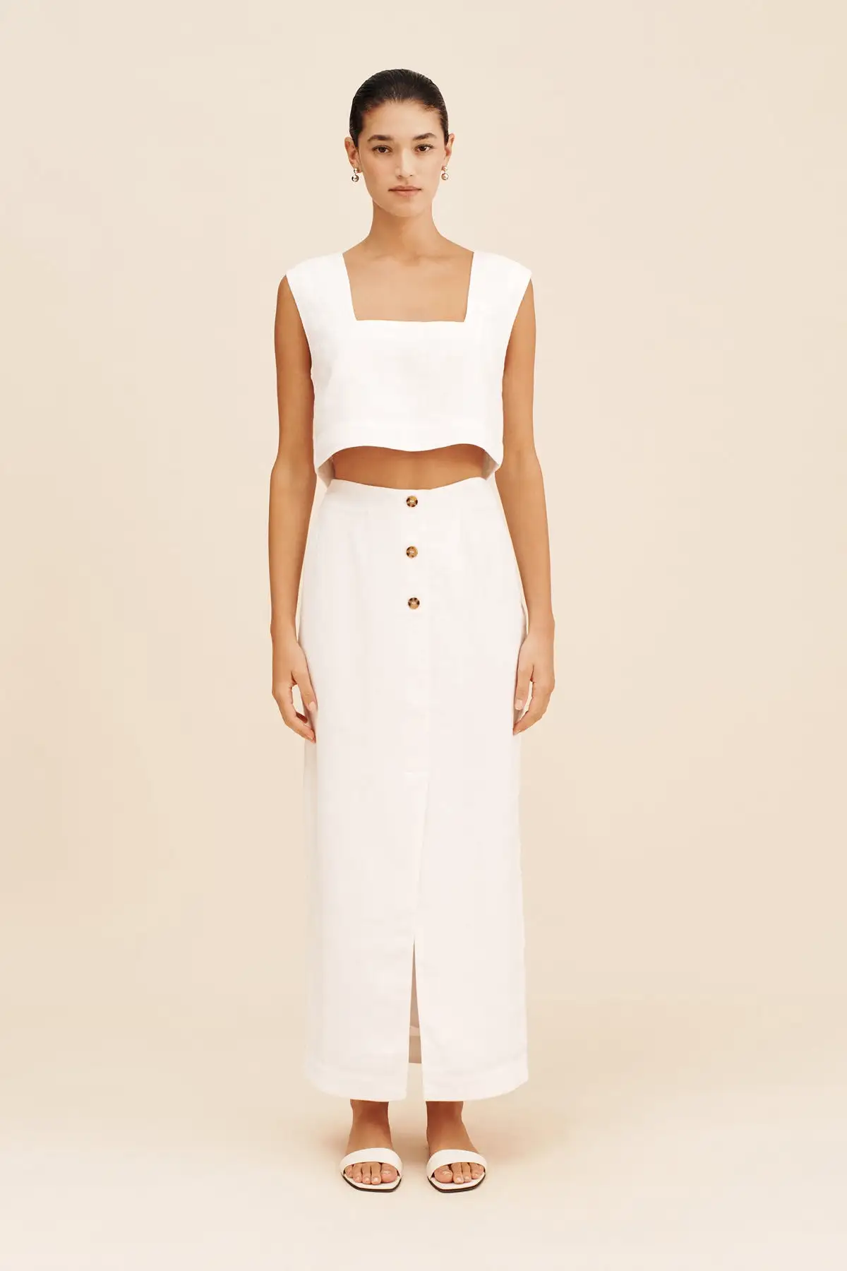 CALEB CROP TOP - IVORY