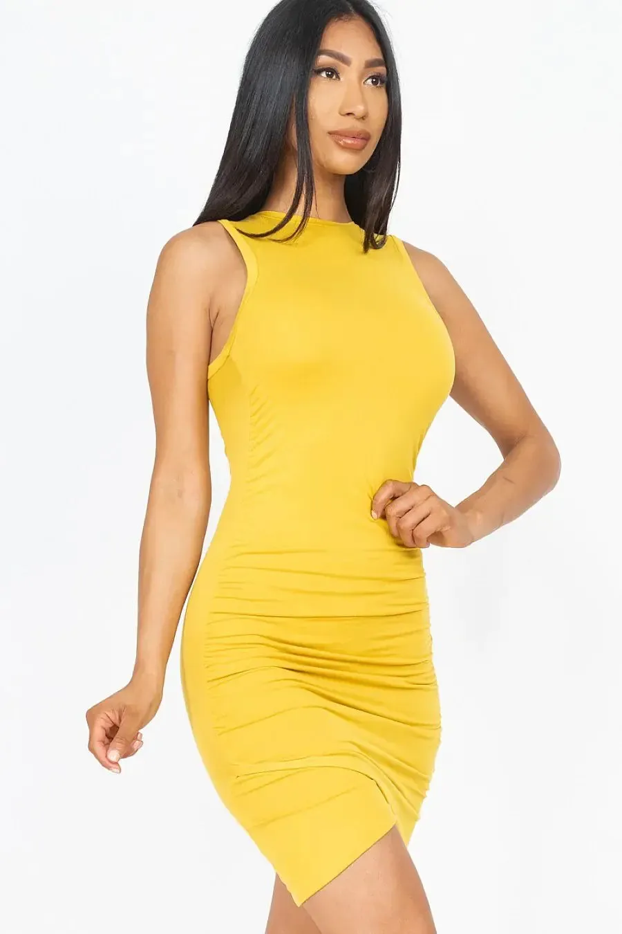 Chic & Sleek: Shirred Bodycon Mini Dress | Marvis