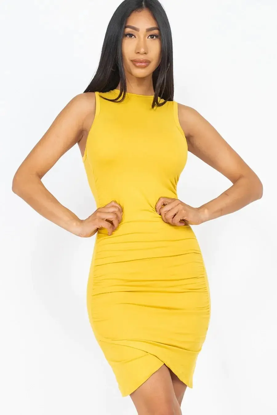 Chic & Sleek: Shirred Bodycon Mini Dress | Marvis