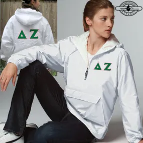 Delta Zeta Pullover Jacket - Charles River 9905 - TWILL