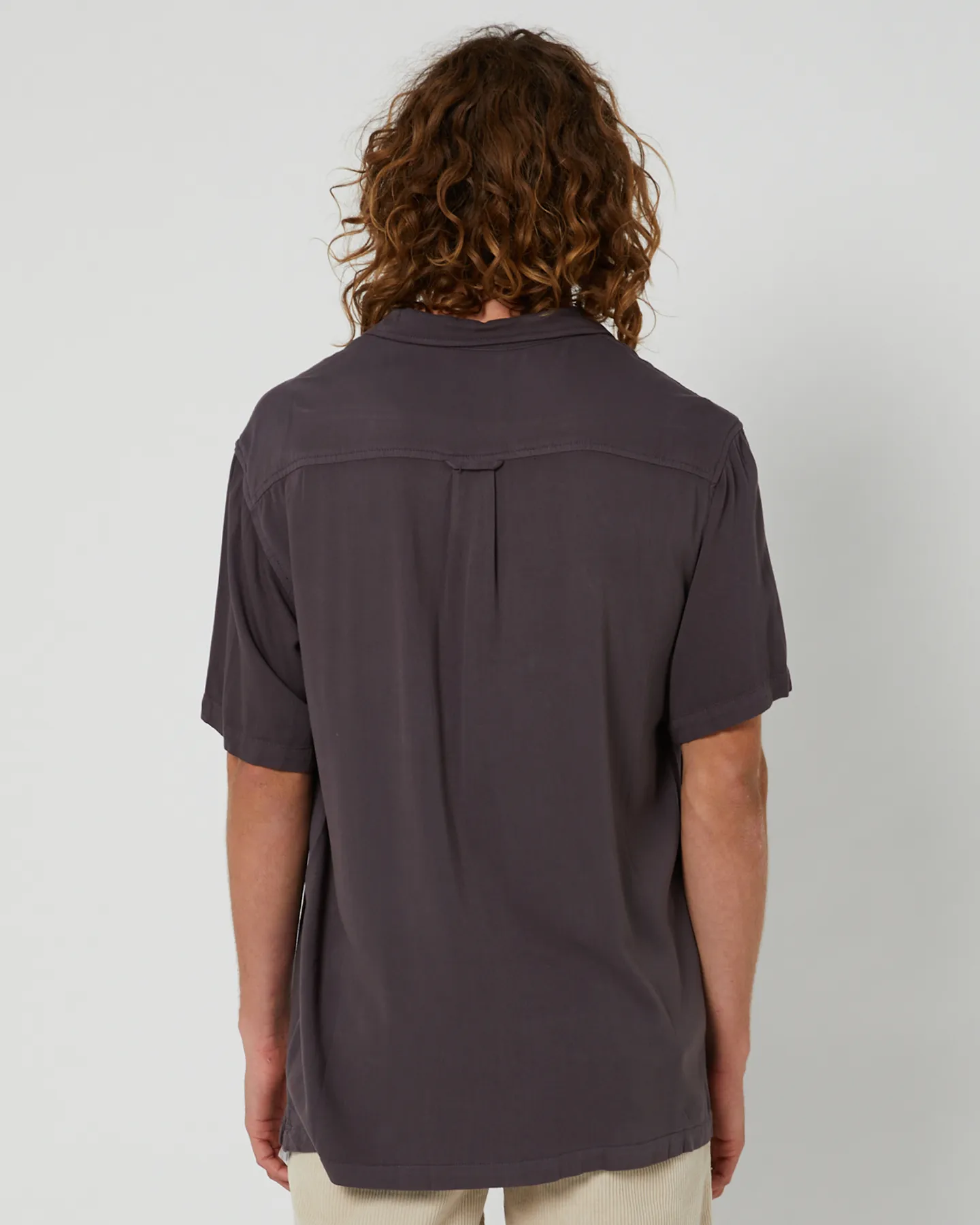 Depactus Bouddi Rayon Ss Shirt Washed Black - Washed Black | SurfStitch