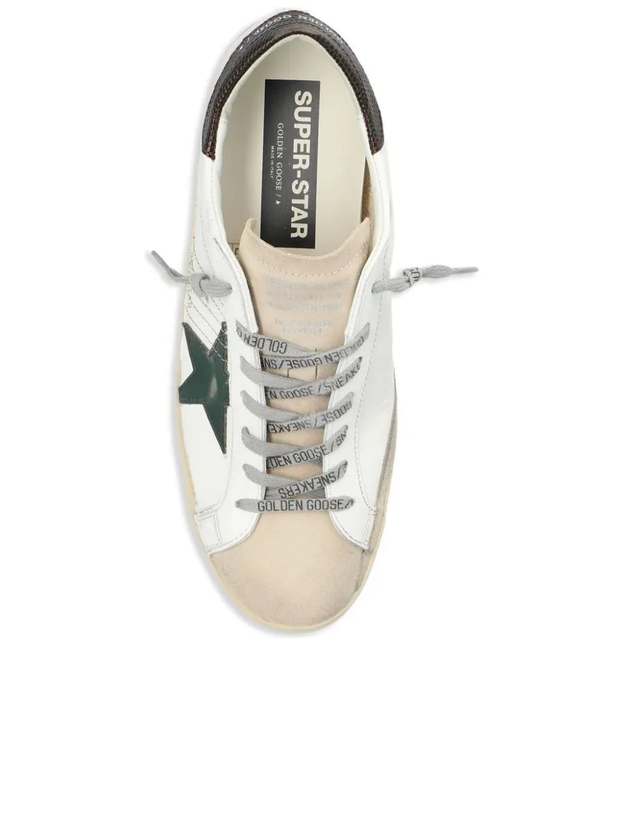 Distressed Suede Paneled Sneakers