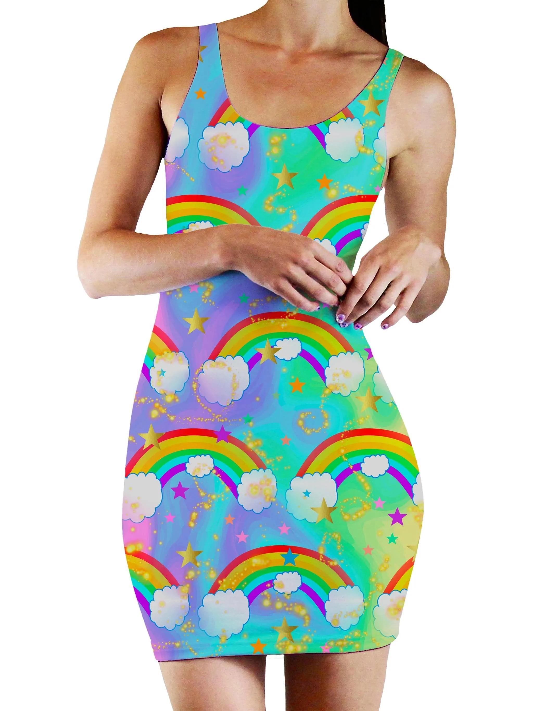 Dreaming of Rainbows Bodycon Mini Dress (Clearance)