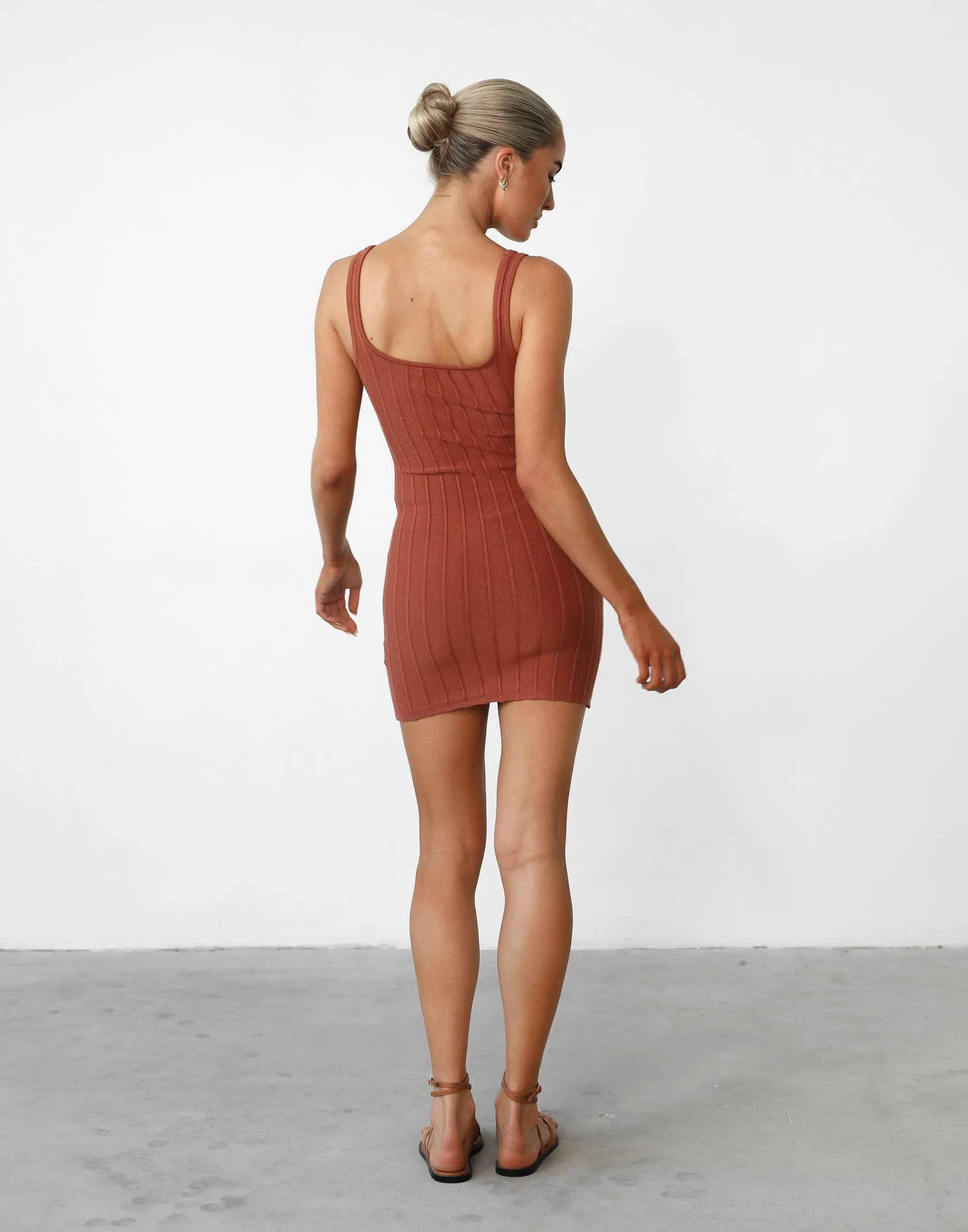 Ephemeral Mini Dress (Clay)