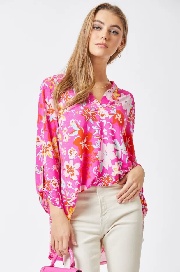 Figure It Out Top - Pink Multi