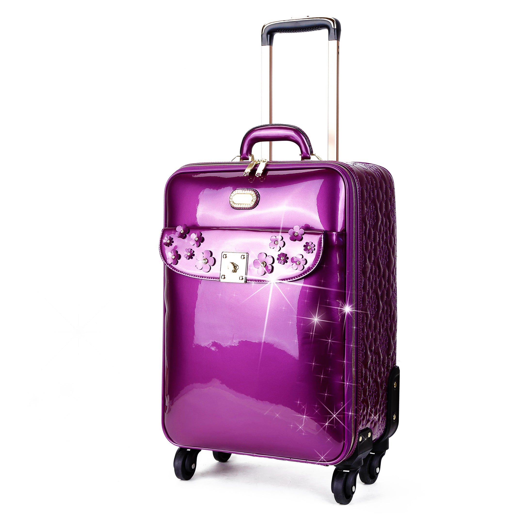 Floral Sparx Light Weight Spinner Luggage