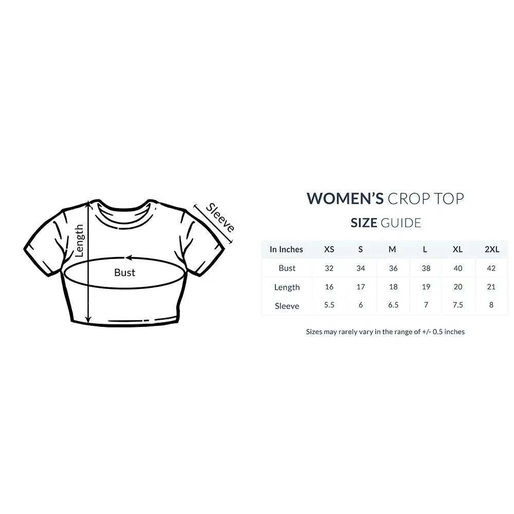 Flower Graphic Print Cotton Crop Top for Women