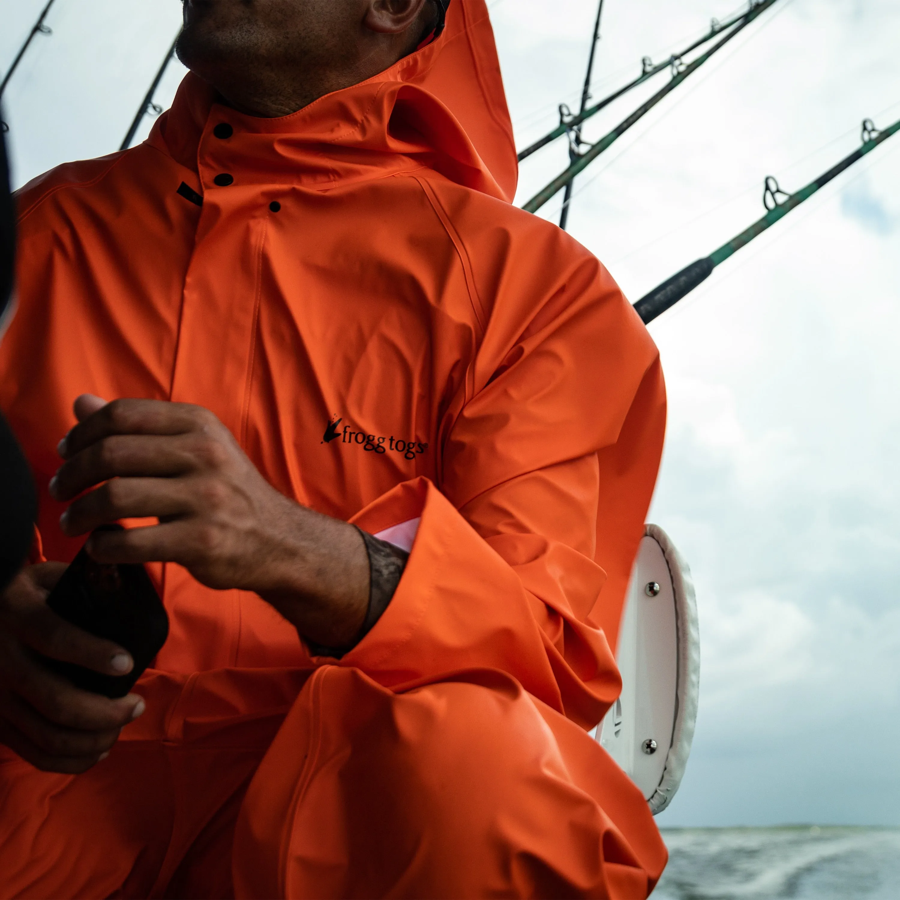 Frogg Toggs Mens Orange WayPoint Angler Jacket