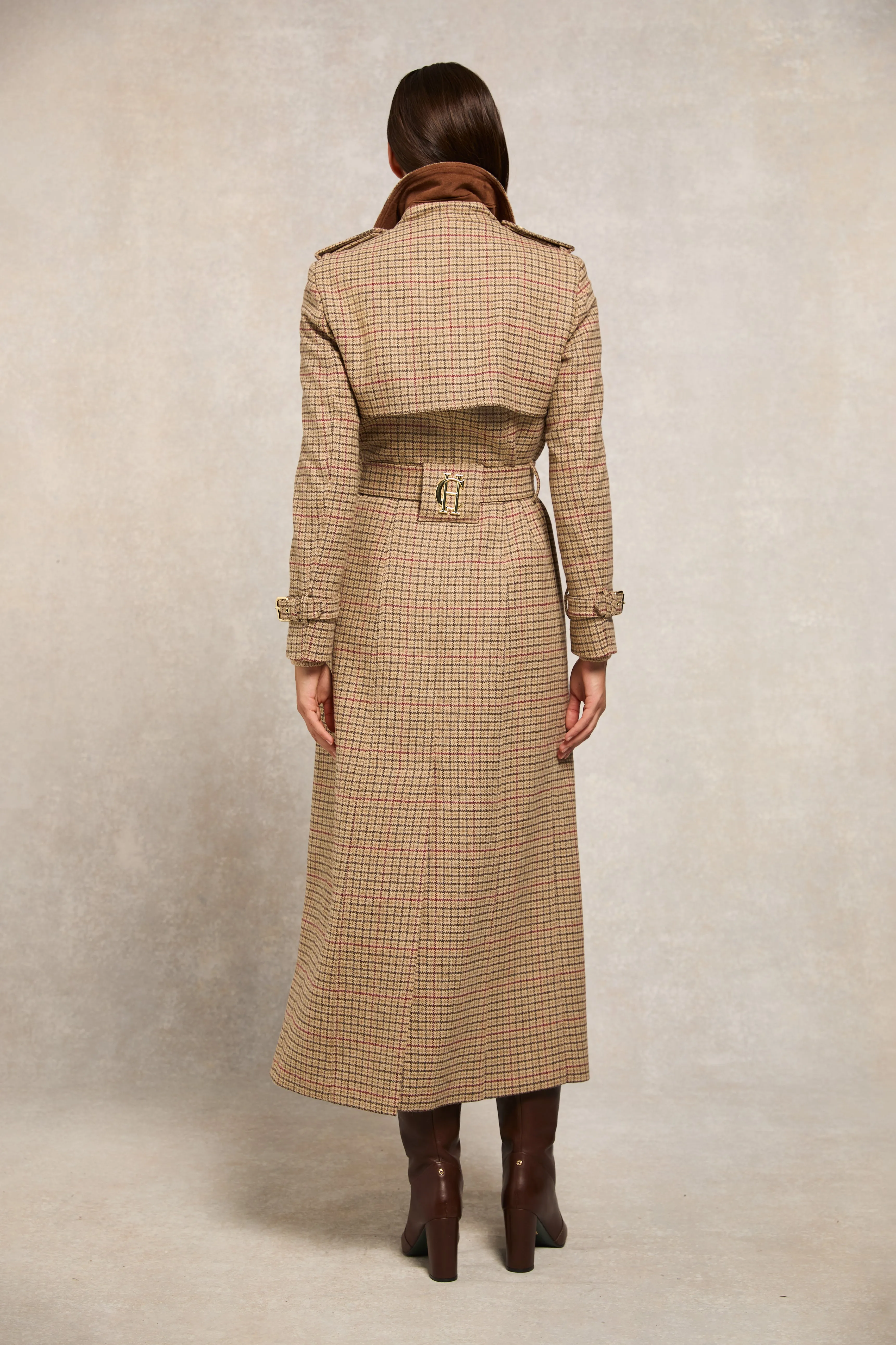 Full Length Marlborough Trench Coat (Charlton Tweed)