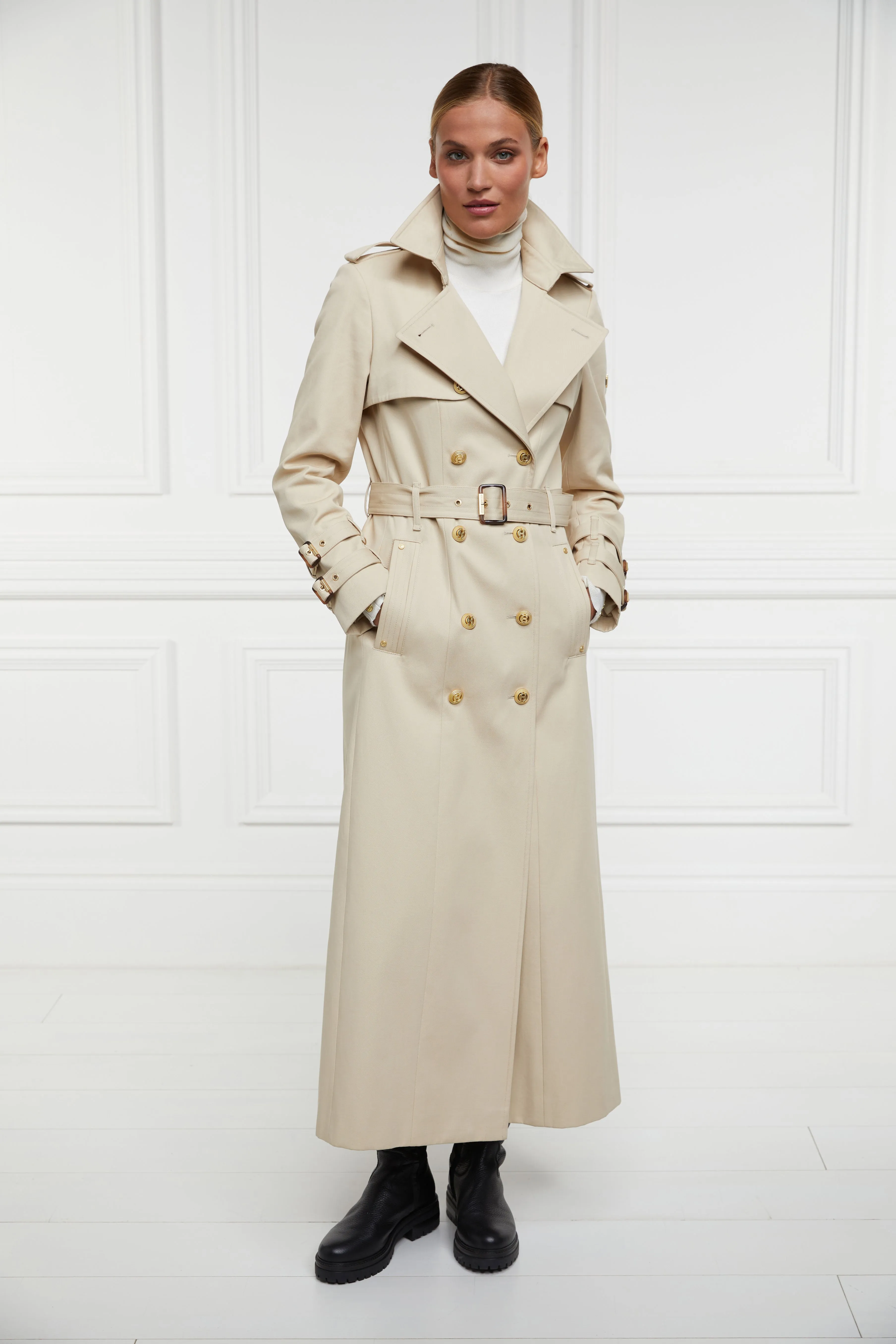 Gatcombe Full Length Trench Coat (Stone)