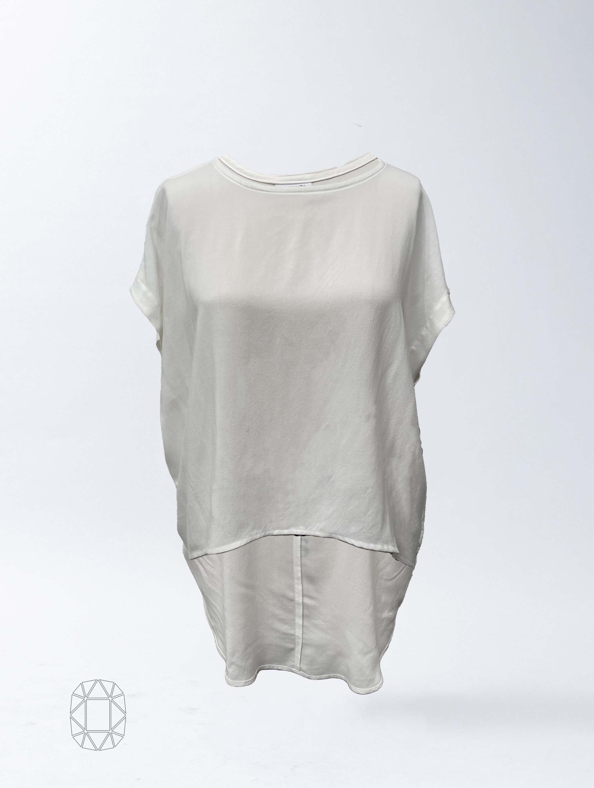 Gemma Top - Ivory Rayon