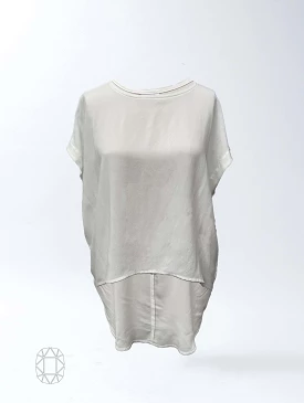 Gemma Top - Ivory Rayon