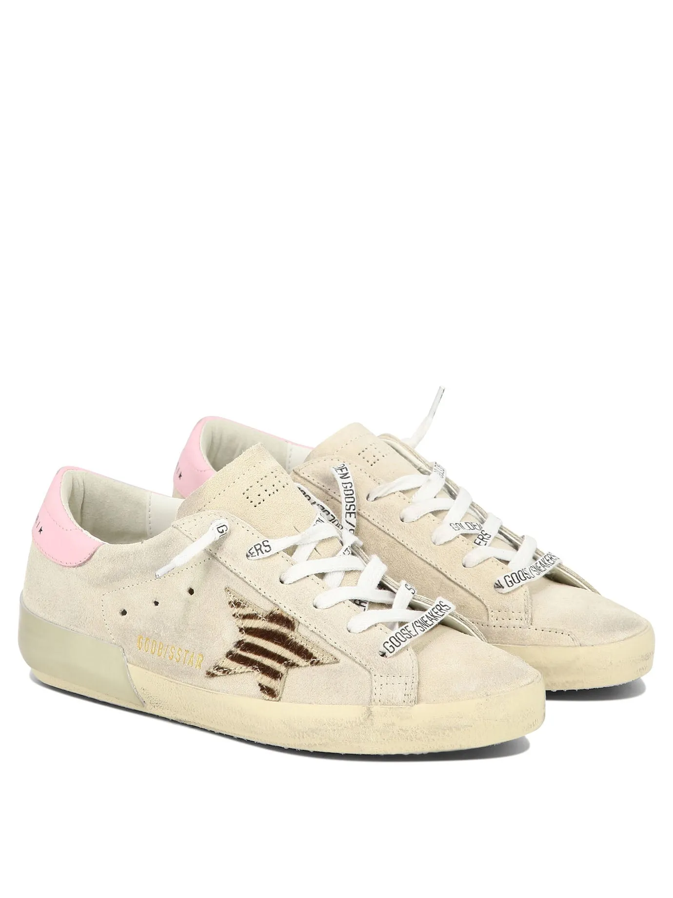 GOLDEN GOOSE Super-Star Beige Leather Sneakers