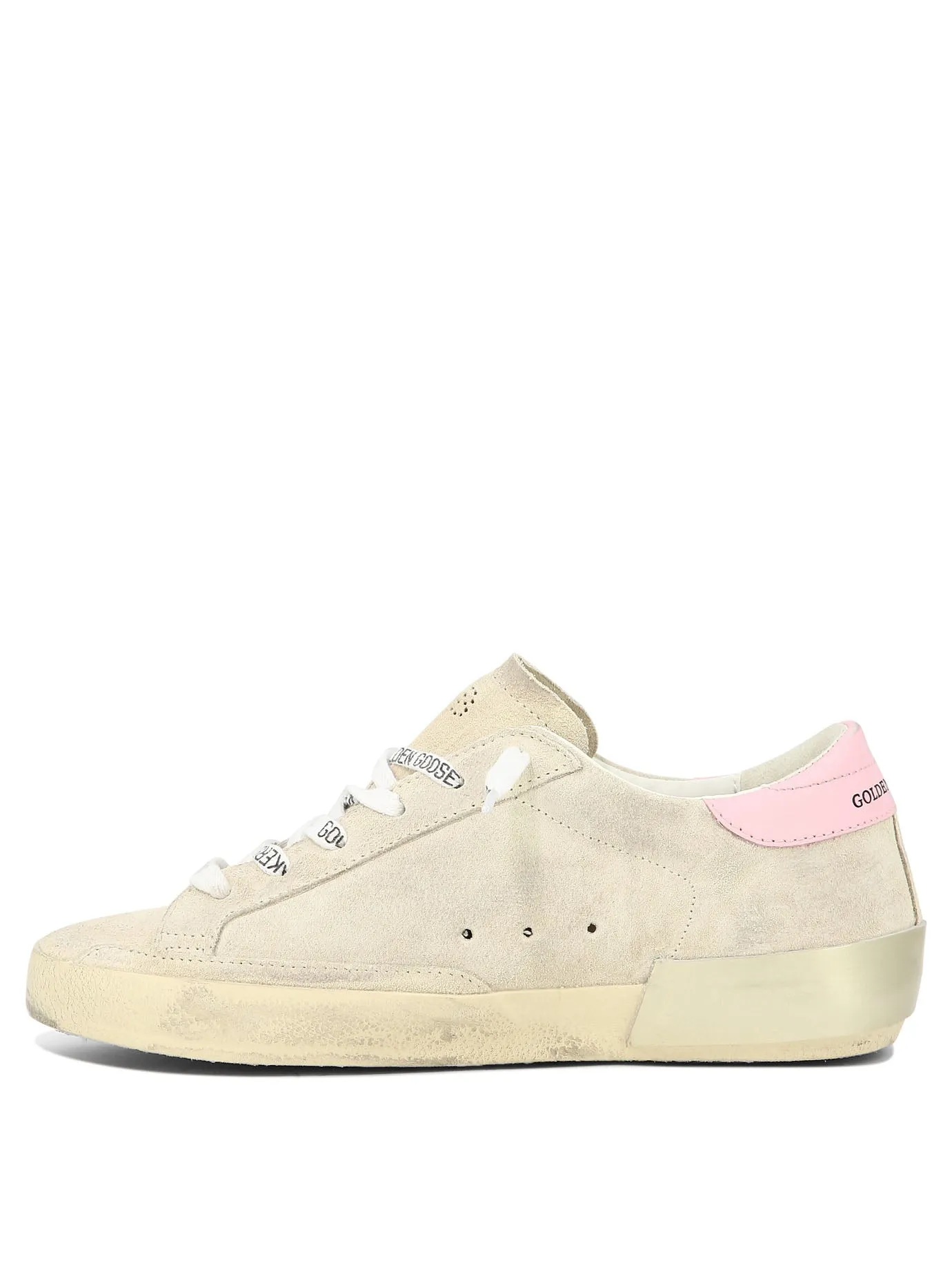 GOLDEN GOOSE Super-Star Beige Leather Sneakers