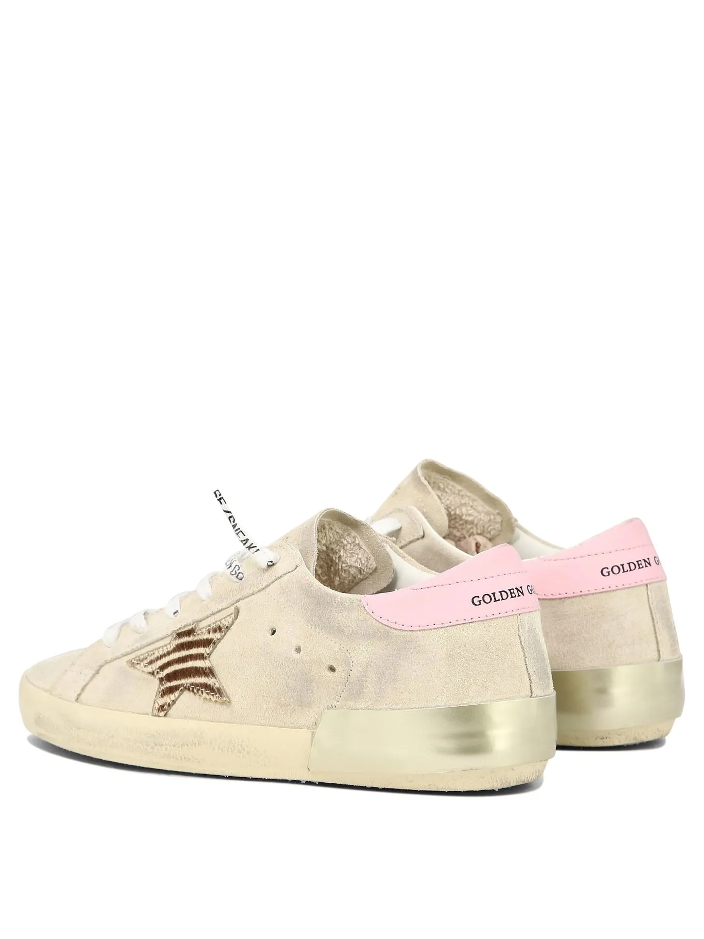 GOLDEN GOOSE Super-Star Beige Leather Sneakers