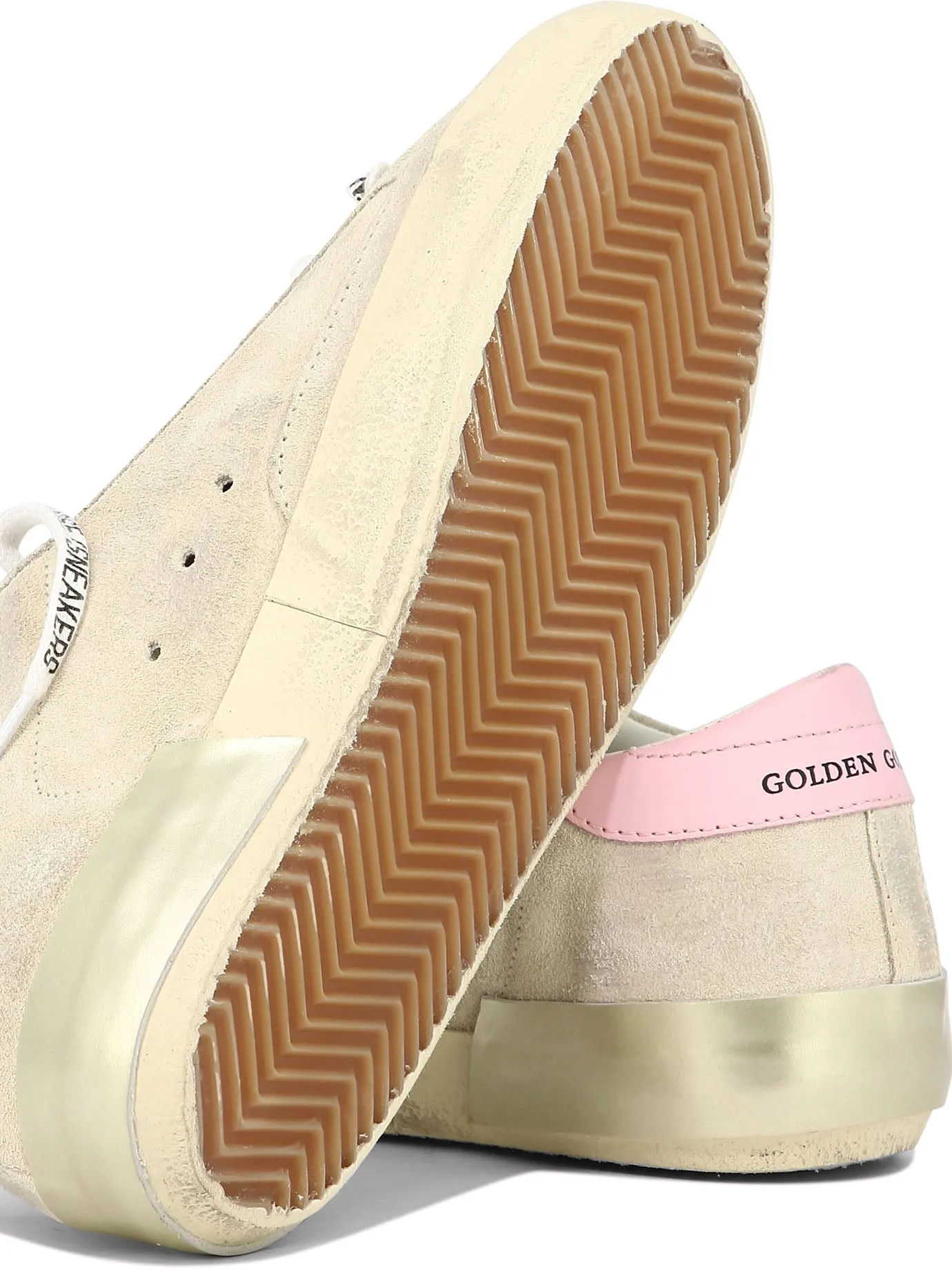 GOLDEN GOOSE Super-Star Beige Leather Sneakers