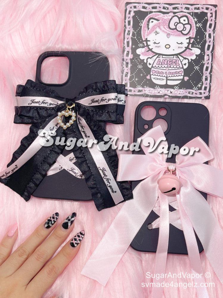 Handmade Ribbon Lace-up BlackPink iPhone Case