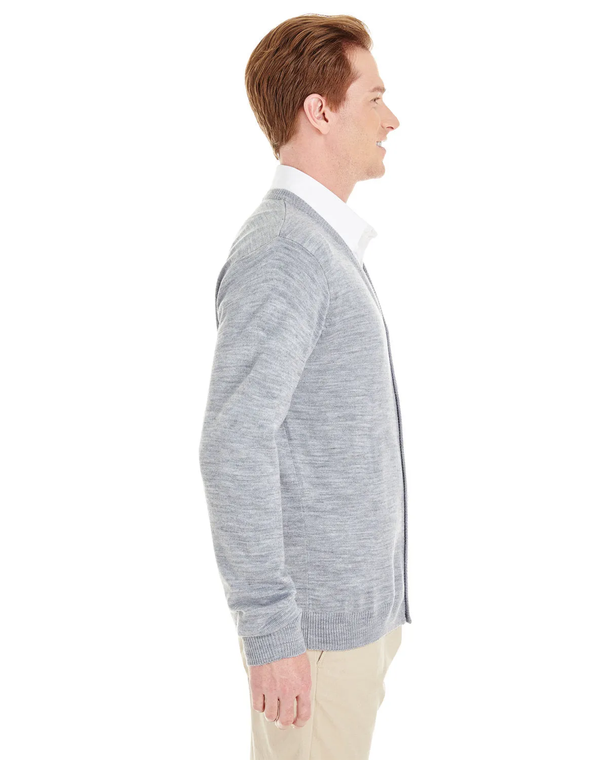 Harriton Pilbloc V-Neck Button Cardigan Sweater