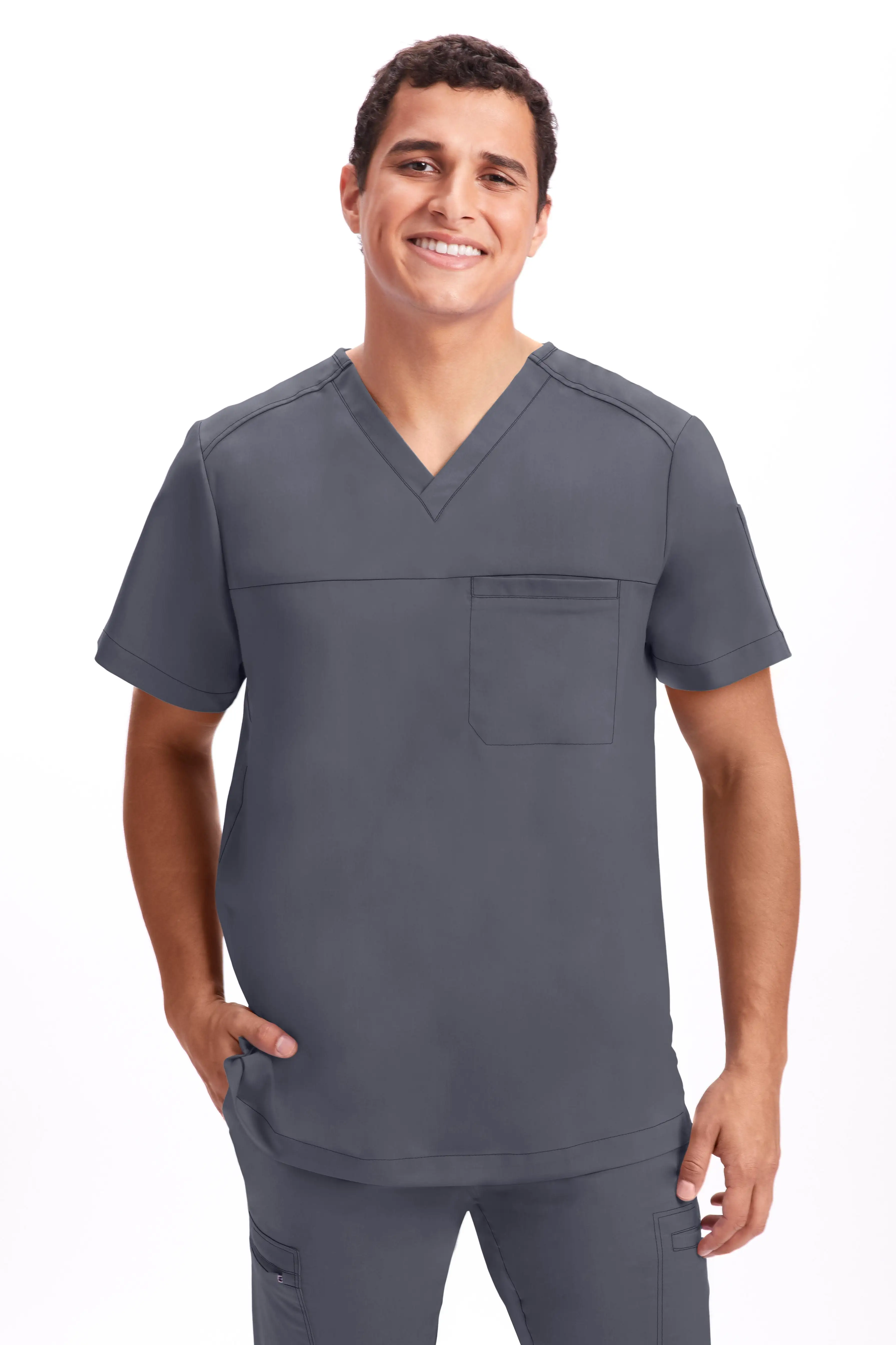 Healing Hands Purple Label 2330 Men's V-Neck Scrub Top