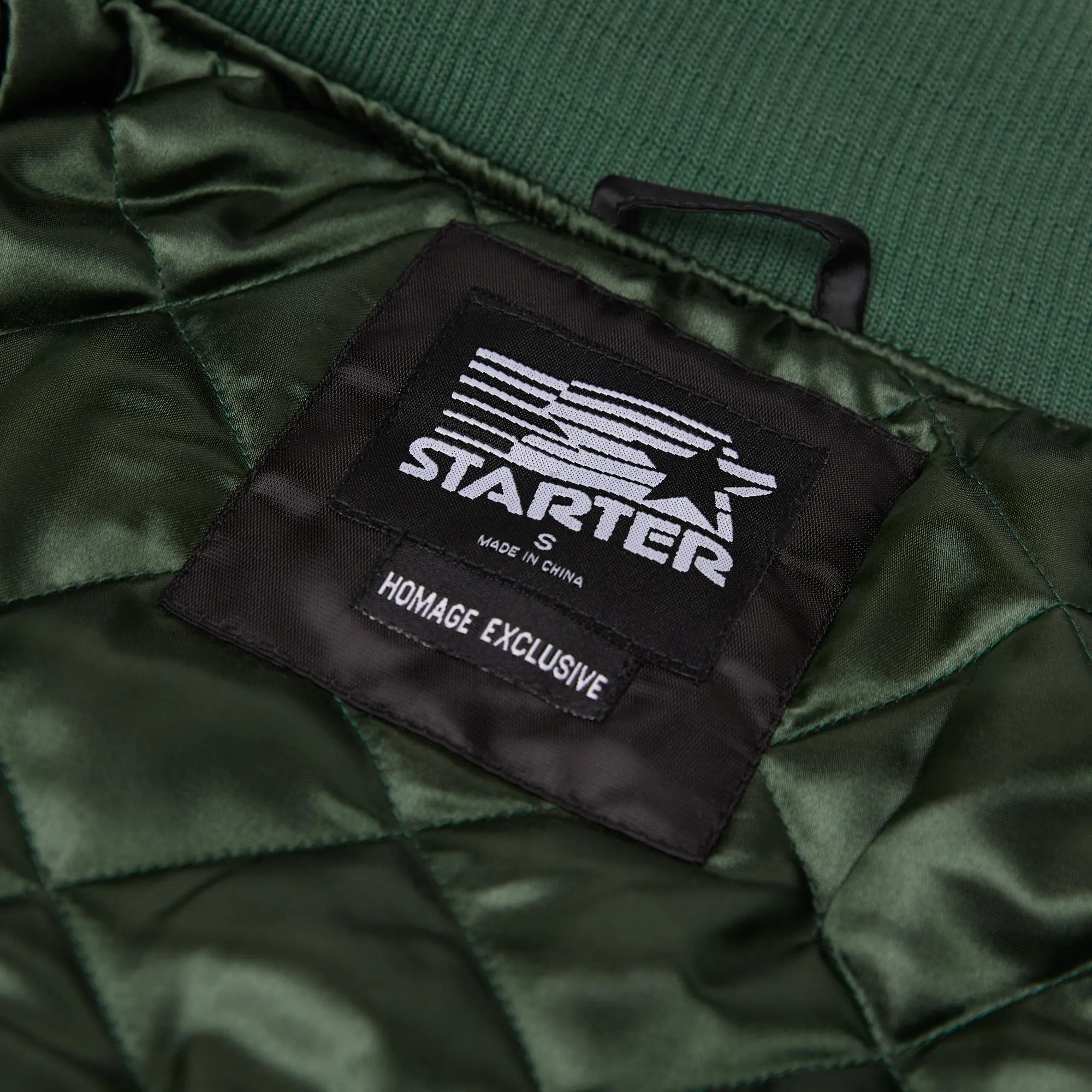 HOMAGE x Starter Packers Blackout Satin Jacket