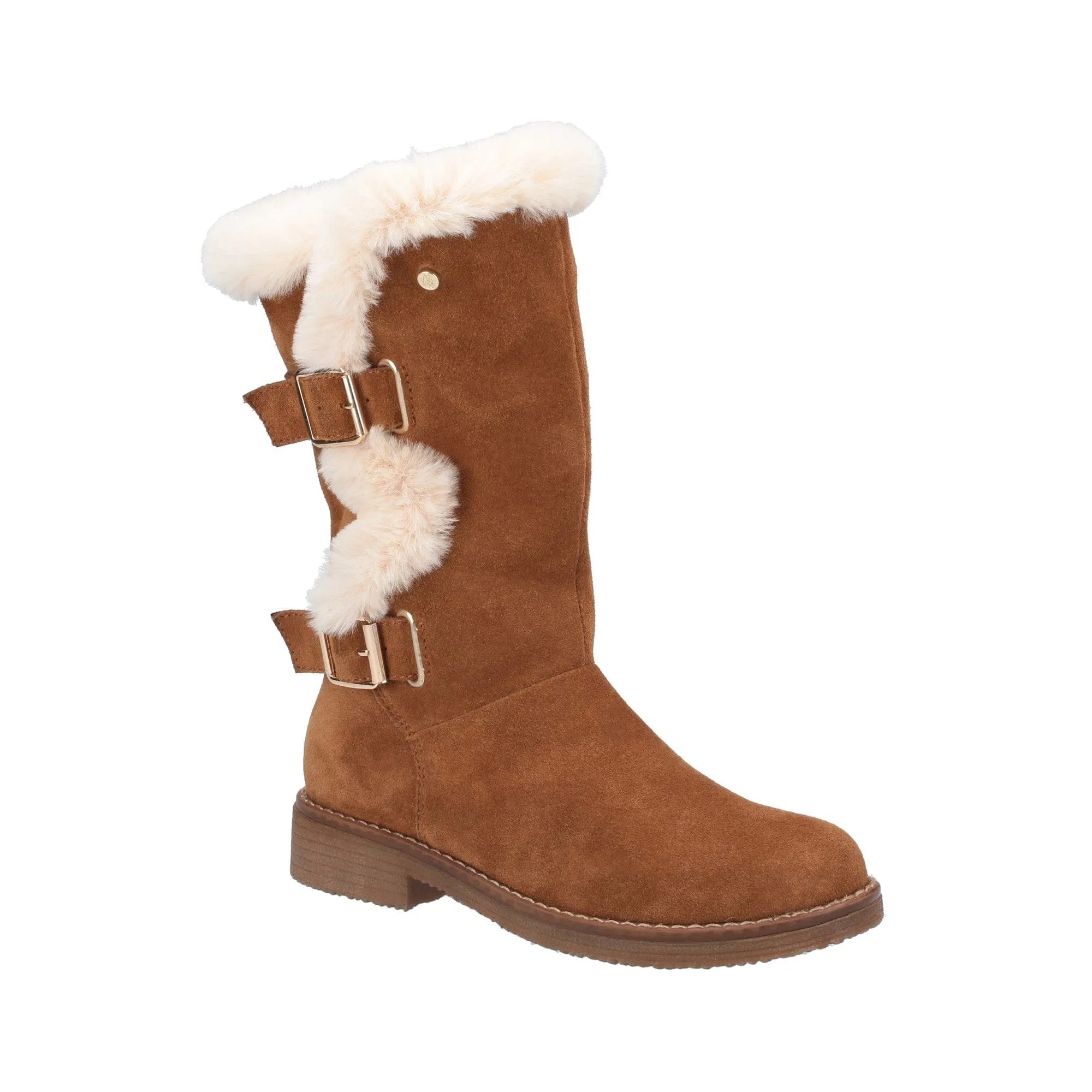 Hush Puppies Megan Ladies Mid Boots - Tan