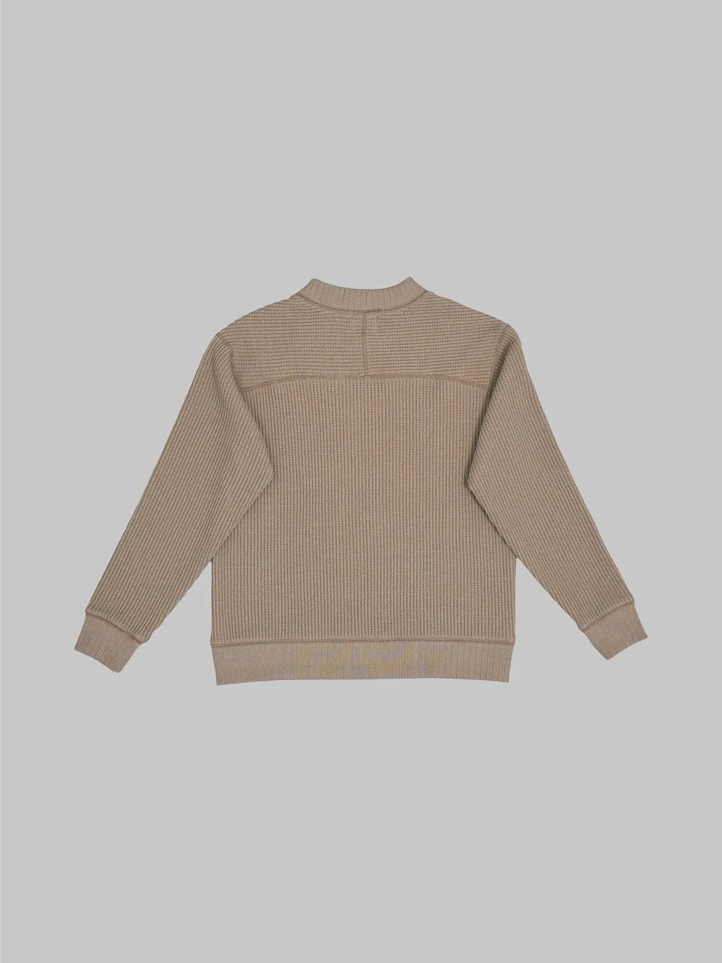 Jackman Waffle Midneck Sweater Taupe