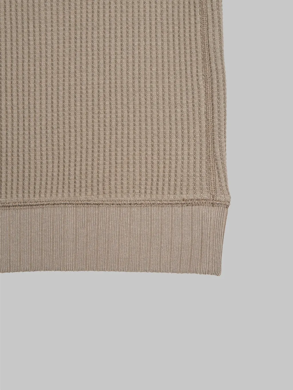 Jackman Waffle Midneck Sweater Taupe