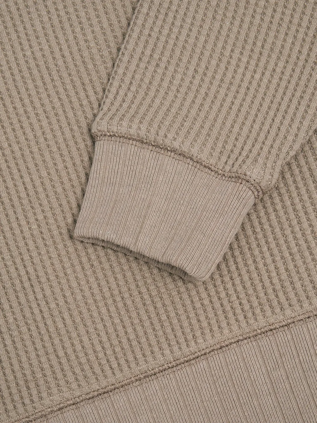 Jackman Waffle Midneck Sweater Taupe