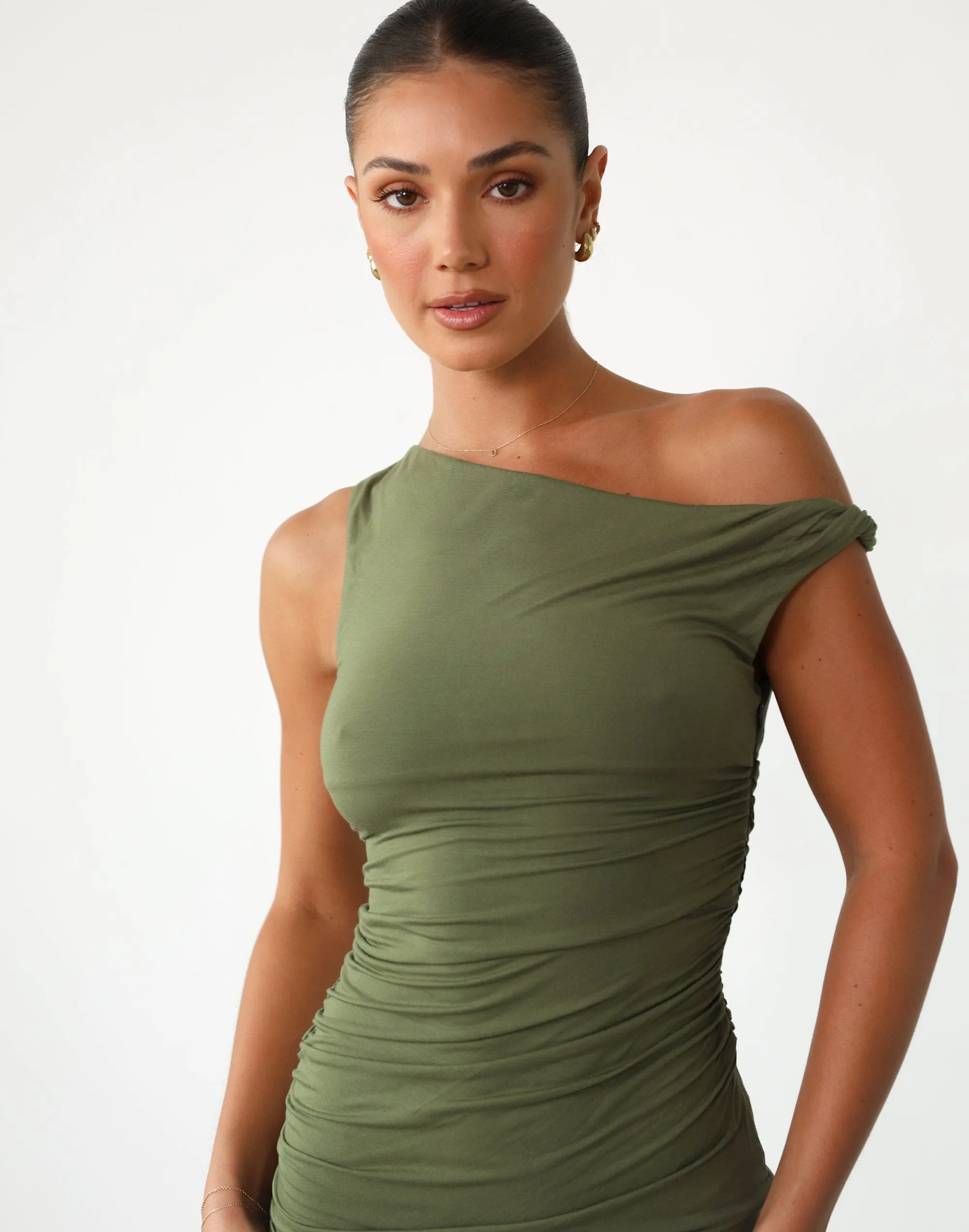 Jaq Mini Dress (Olive)